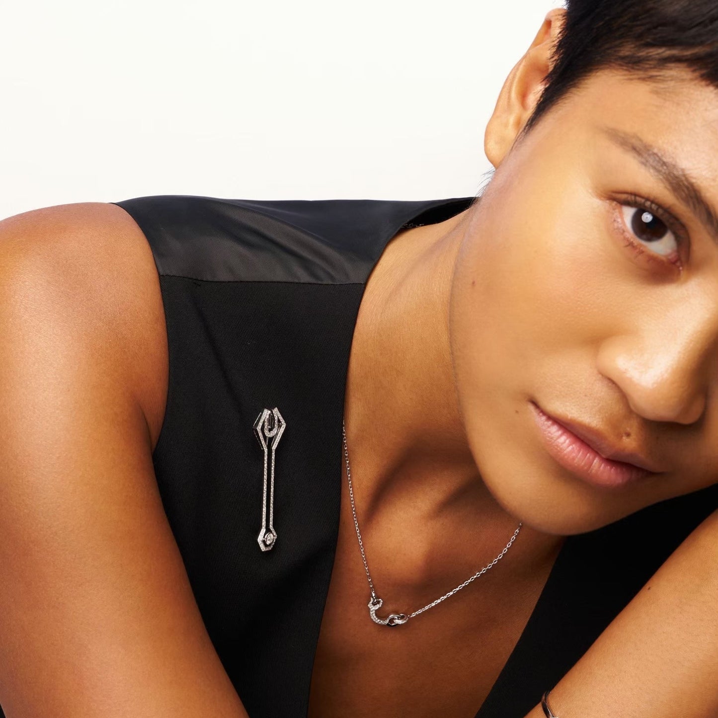 Nevermind Diamond Brooch