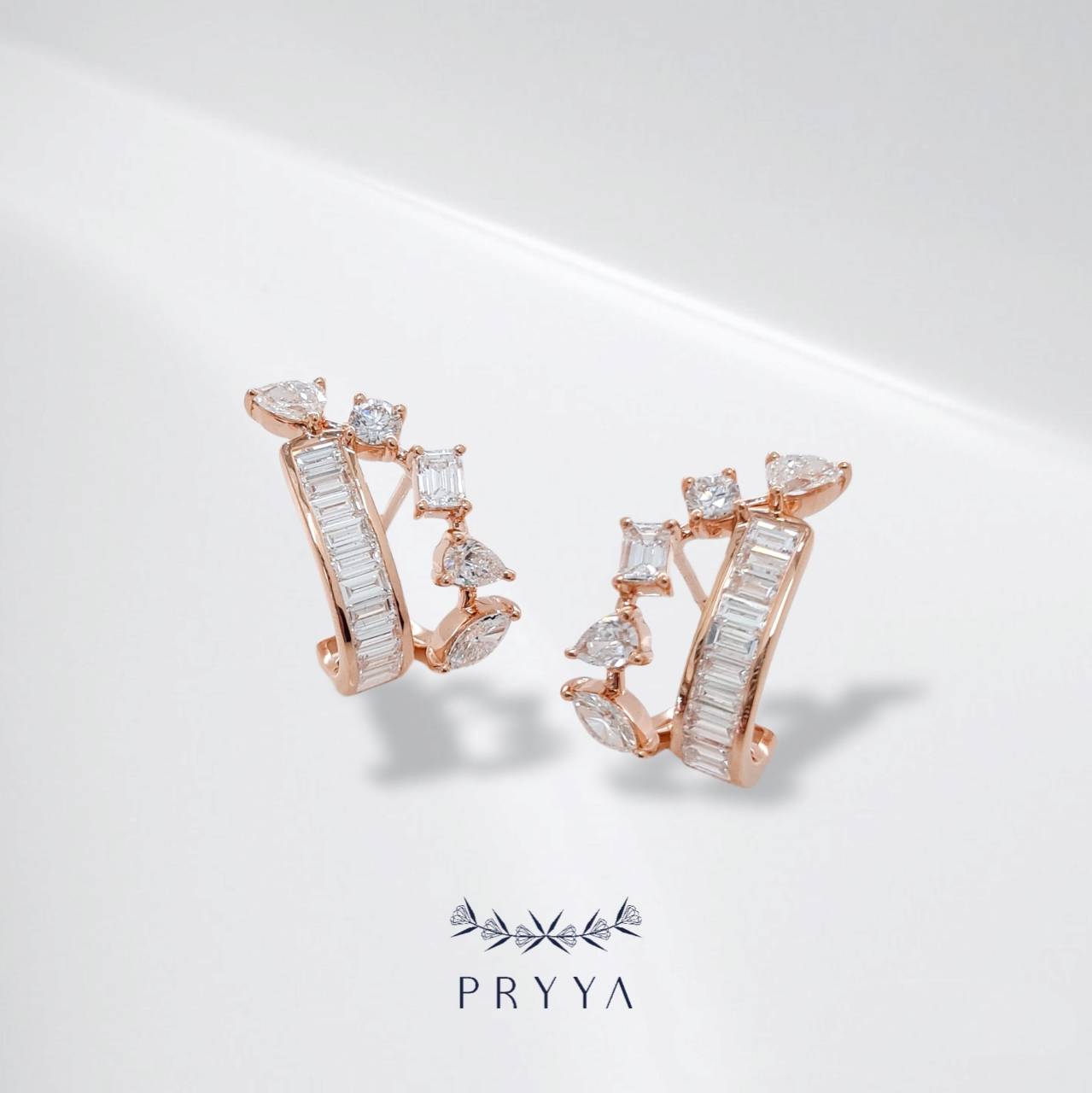 Multi Shape Diamond Earrings