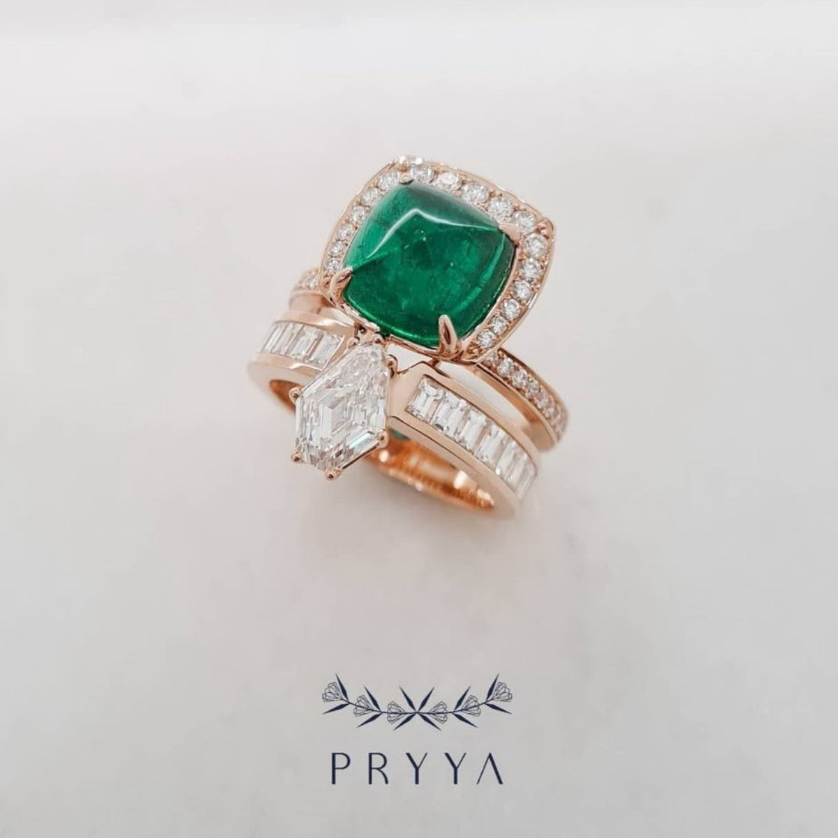 Emerald and Diamond Ring