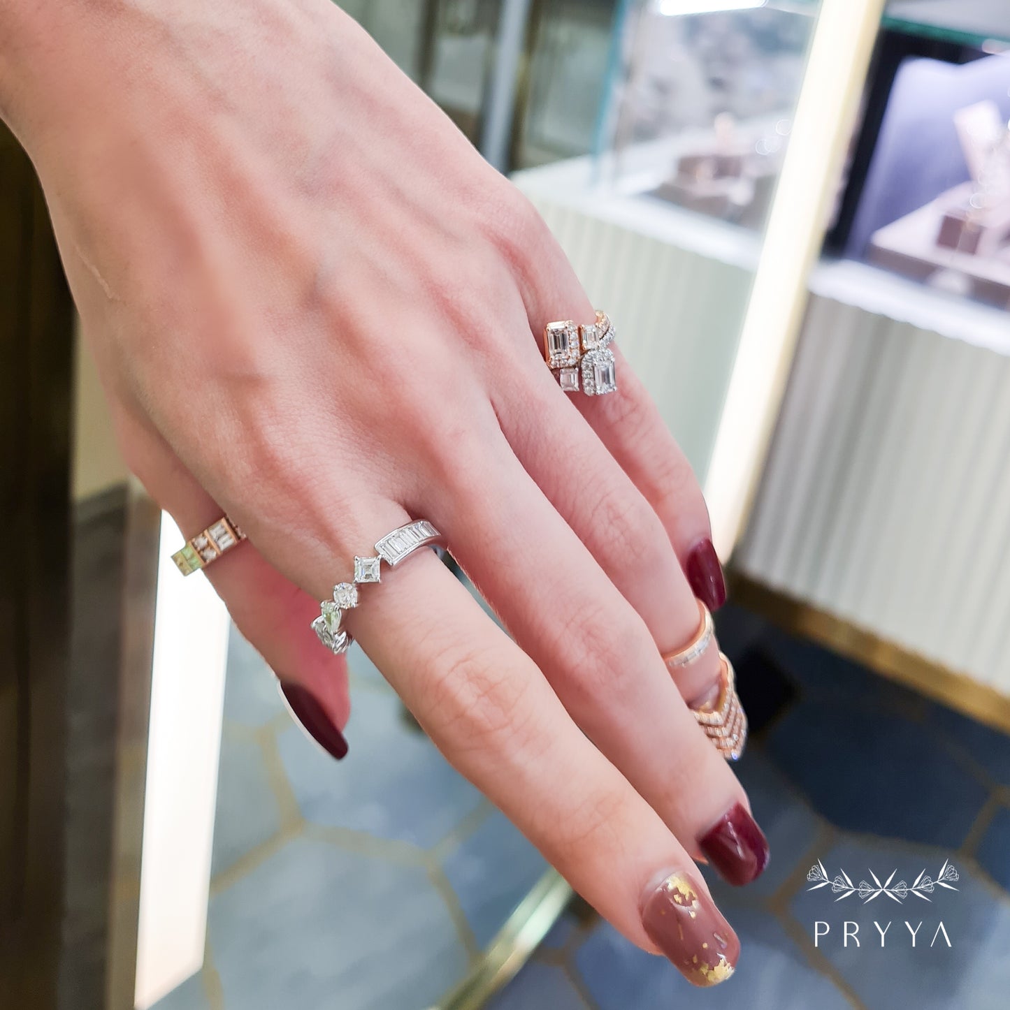 Multi Shape Diamond Ring