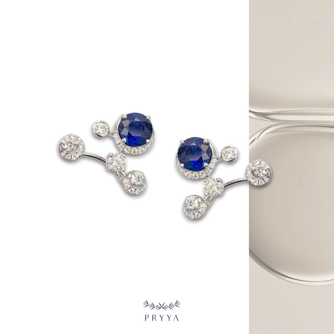 Cheers Blue Sapphire Earrings