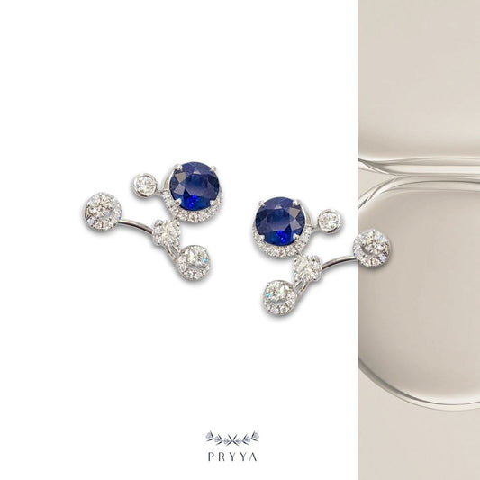 Cheers Blue Sapphire Earrings