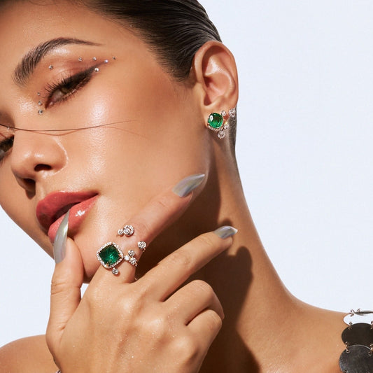 Cheers Emerald Earrings