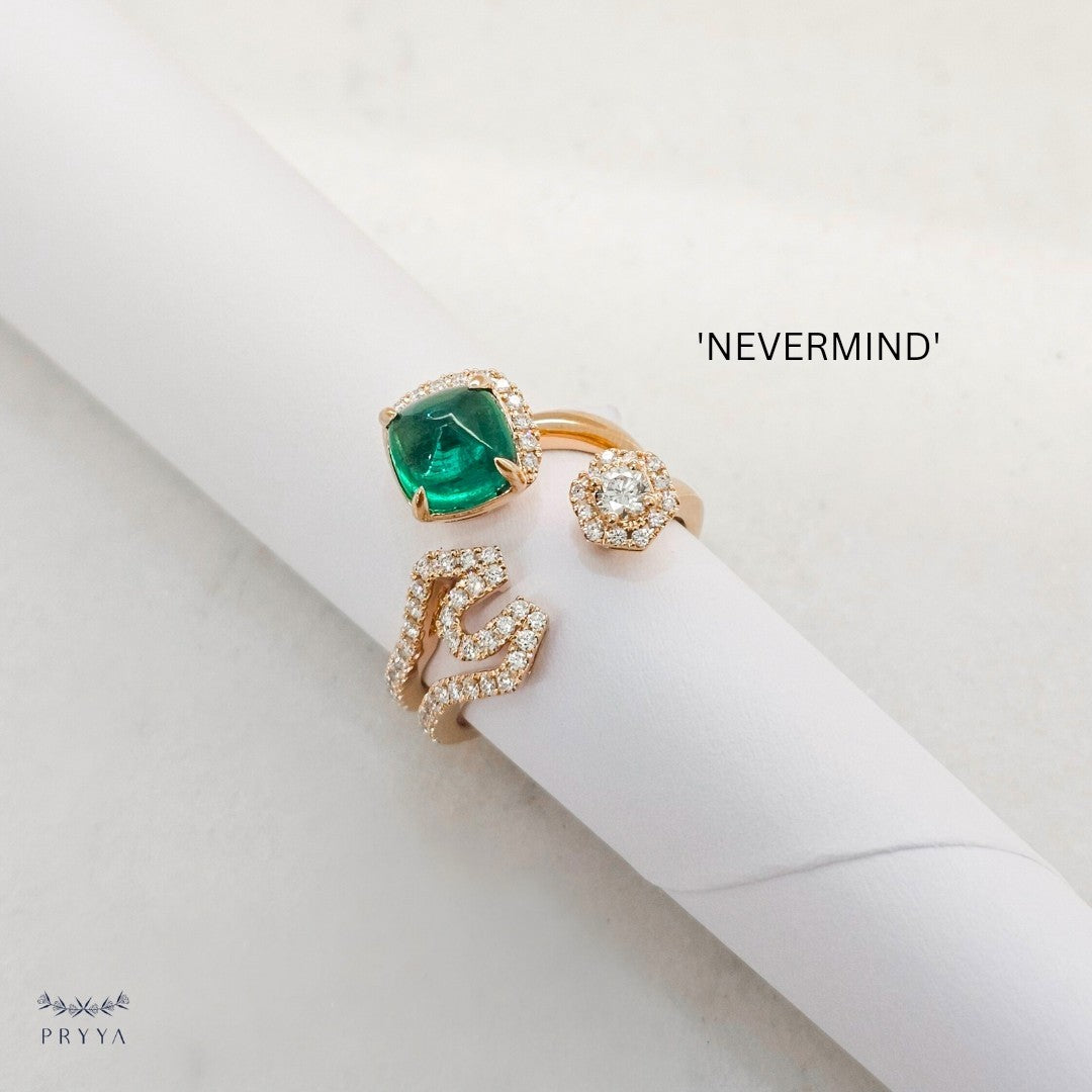 Nevermind Emerald Ring
