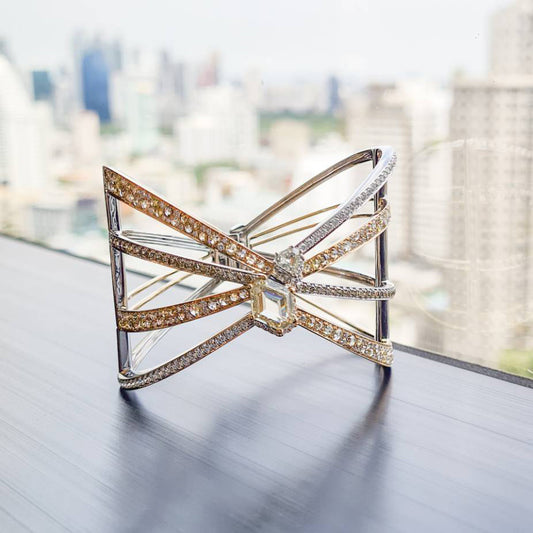 Fancy Shape and Fancy Color Diamond Bangle