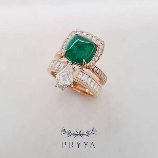 Emerald and Diamond Ring