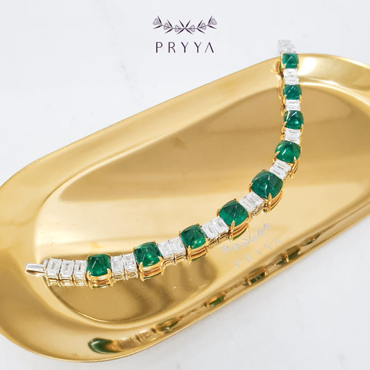 Emerald and Diamond Bracelet